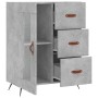 Aparador de madera de ingeniería gris hormigón 69,5x34x90 cm de vidaXL, Aparadores - Ref: Foro24-828016, Precio: 69,13 €, Des...