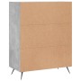 Aparador de madera de ingeniería gris hormigón 69,5x34x90 cm de vidaXL, Aparadores - Ref: Foro24-828016, Precio: 69,13 €, Des...