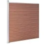 Valla de jardín de WPC marrón 353x186 cm de vidaXL, Paneles de vallas - Ref: Foro24-3053207, Precio: 609,92 €, Descuento: %