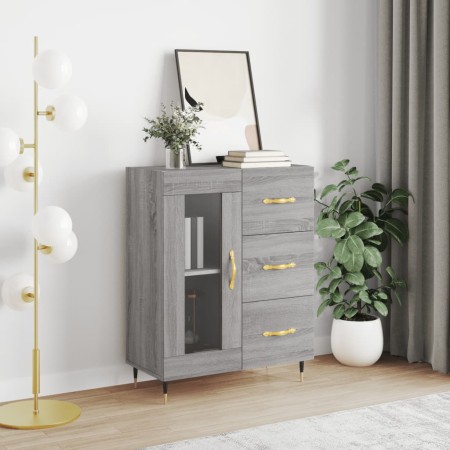 Aparador de madera de ingeniería gris Sonoma 69,5x34x90 cm de vidaXL, Aparadores - Ref: Foro24-828026, Precio: 96,10 €, Descu...