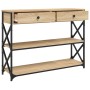 Mesa consola madera de ingeniería roble Sonoma 100x28x75 cmm en Mesas auxiliares | Comprar online en Foru.es