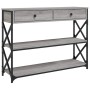 Mesa consola madera de ingeniería gris Sonoma 100x28x75 cm en Mesas auxiliares | Comprar online en Foru.es