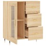 Aparador de madera de ingeniería roble Sonoma 69,5x34x90 cm de vidaXL, Aparadores - Ref: Foro24-828023, Precio: 93,58 €, Desc...