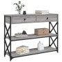 Mesa consola madera de ingeniería gris Sonoma 100x28x75 cm en Mesas auxiliares | Comprar online en Foru.es