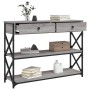 Mesa consola madera de ingeniería gris Sonoma 100x28x75 cm en Mesas auxiliares | Comprar online en Foru.es
