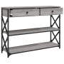 Mesa consola madera de ingeniería gris Sonoma 100x28x75 cm en Mesas auxiliares | Comprar online en Foru.es