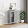 Aparador de madera de ingeniería gris hormigón 69,5x34x90 cm de vidaXL, Aparadores - Ref: Foro24-828032, Precio: 93,12 €, Des...