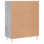 Aparador de madera de ingeniería gris hormigón 69,5x34x90 cm de vidaXL, Aparadores - Ref: Foro24-828032, Precio: 93,12 €, Des...