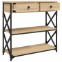 Mesa consola madera de ingeniería roble Sonoma 75x28x75 cm en Mesas auxiliares | Comprar online en Foru.es