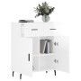 Aparador de madera contrachapada blanco brillante 69,5x34x90 cm de vidaXL, Aparadores - Ref: Foro24-827998, Precio: 97,10 €, ...