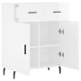 Aparador de madera contrachapada blanco brillante 69,5x34x90 cm de vidaXL, Aparadores - Ref: Foro24-827998, Precio: 97,10 €, ...