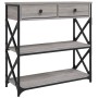 Mesa consola madera de ingeniería gris Sonoma 75x28x75 cm en Mesas auxiliares | Comprar online en Foru.es