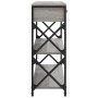 Mesa consola madera de ingeniería gris Sonoma 75x28x75 cm en Mesas auxiliares | Comprar online en Foru.es