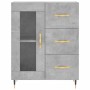 Aparador de madera de ingeniería gris hormigón 69,5x34x90 cm de vidaXL, Aparadores - Ref: Foro24-828024, Precio: 94,13 €, Des...
