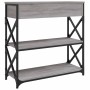 Mesa consola madera de ingeniería gris Sonoma 75x28x75 cm en Mesas auxiliares | Comprar online en Foru.es