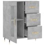 Aparador de madera de ingeniería gris hormigón 69,5x34x90 cm de vidaXL, Aparadores - Ref: Foro24-828024, Precio: 94,13 €, Des...