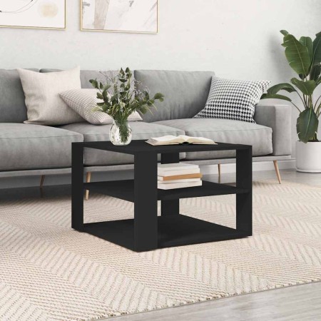 Mesa de centro madera de ingeniería negro 58x58x40 cm en Mesas de centro | Comprar online en Foru.es
