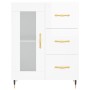 Aparador de madera contrachapada blanco brillante 69,5x34x90 cm de vidaXL, Aparadores - Ref: Foro24-828022, Precio: 103,09 €,...