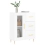 Aparador de madera contrachapada blanco brillante 69,5x34x90 cm de vidaXL, Aparadores - Ref: Foro24-828030, Precio: 103,15 €,...