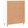 Aparador de madera contrachapada blanco brillante 69,5x34x90 cm de vidaXL, Aparadores - Ref: Foro24-828022, Precio: 103,09 €,...