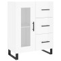 Aparador de madera contrachapada blanco brillante 69,5x34x90 cm de vidaXL, Aparadores - Ref: Foro24-828070, Precio: 113,18 €,...