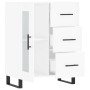 Aparador de madera contrachapada blanco brillante 69,5x34x90 cm de vidaXL, Aparadores - Ref: Foro24-828070, Precio: 113,18 €,...