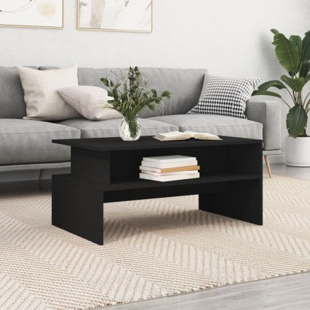 Mesa de centro madera de ingeniería negro 90x55x42,5 cm en Mesas de centro | Comprar online en Foru.es