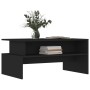 Mesa de centro madera de ingeniería negro 90x55x42,5 cm en Mesas de centro | Comprar online en Foru.es