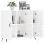 Engineered wood high gloss white sideboard 90x34x80 cm by vidaXL, Sideboards - Ref: Foro24-828078, Price: 87,54 €, Discount: %