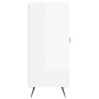 Aparador de madera de ingeniería blanco brillo 90x34x80 cm de vidaXL, Aparadores - Ref: Foro24-828078, Precio: 88,62 €, Descu...