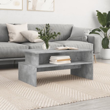 Mesa de centro madera de ingeniería gris hormigón 90x55x42,5 cm en Mesas de centro | Comprar online en Foru.es