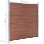 Valla de jardín de WPC marrón 526x186 cm de vidaXL, Paneles de vallas - Ref: Foro24-3053208, Precio: 819,96 €, Descuento: %