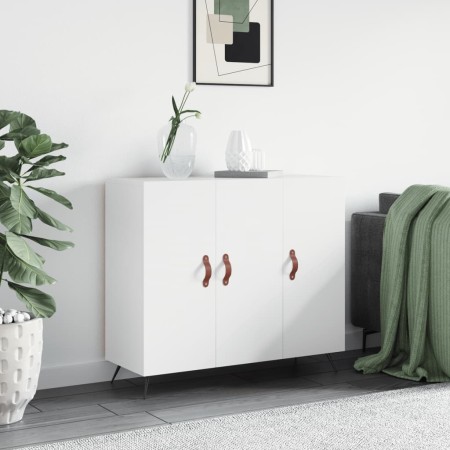 Aparador de madera de ingeniería blanco 90x34x80 cm de vidaXL, Aparadores - Ref: Foro24-828076, Precio: 86,33 €, Descuento: %