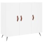 Aparador de madera de ingeniería blanco 90x34x80 cm de vidaXL, Aparadores - Ref: Foro24-828076, Precio: 86,33 €, Descuento: %
