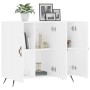 Aparador de madera de ingeniería blanco 90x34x80 cm de vidaXL, Aparadores - Ref: Foro24-828076, Precio: 86,33 €, Descuento: %