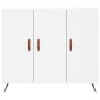 Aparador de madera de ingeniería blanco 90x34x80 cm de vidaXL, Aparadores - Ref: Foro24-828076, Precio: 86,33 €, Descuento: %