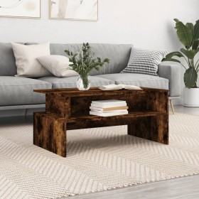 Mesa de centro madera ingeniería roble ahumado 90x55x42,5 cm en Mesas de centro | Comprar online en Foru.es