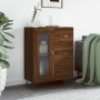 Aparador de madera de ingeniería marrón roble 69,5x34x90 cm de vidaXL, Aparadores - Ref: Foro24-828019, Precio: 68,35 €, Desc...