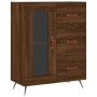 Aparador de madera de ingeniería marrón roble 69,5x34x90 cm de vidaXL, Aparadores - Ref: Foro24-828019, Precio: 68,35 €, Desc...