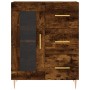 Aparador de madera de ingeniería roble ahumado 69,5x34x90 cm de vidaXL, Aparadores - Ref: Foro24-828033, Precio: 69,39 €, Des...