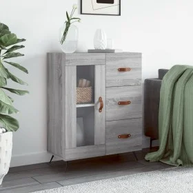 Aparador de madera de ingeniería gris Sonoma 69,5x34x90 cm de vidaXL, Aparadores - Ref: Foro24-828018, Precio: 70,82 €, Descu...