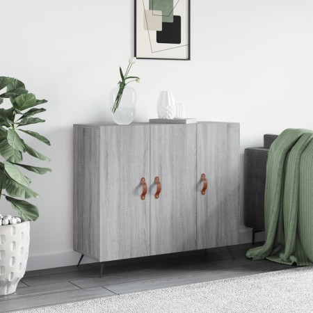 Aparador de madera de ingeniería gris Sonoma 90x34x80 cm de vidaXL, Aparadores - Ref: Foro24-828082, Precio: 82,04 €, Descuen...