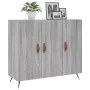 Aparador de madera de ingeniería gris Sonoma 90x34x80 cm de vidaXL, Aparadores - Ref: Foro24-828082, Precio: 81,07 €, Descuen...