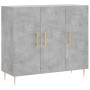 Aparador de madera de ingeniería gris hormigón 90x34x80 cm de vidaXL, Aparadores - Ref: Foro24-828096, Precio: 84,20 €, Descu...