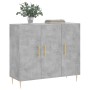 Aparador de madera de ingeniería gris hormigón 90x34x80 cm de vidaXL, Aparadores - Ref: Foro24-828096, Precio: 84,20 €, Descu...