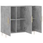 Aparador de madera de ingeniería gris hormigón 90x34x80 cm de vidaXL, Aparadores - Ref: Foro24-828096, Precio: 84,20 €, Descu...