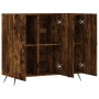 Aparador de madera de ingeniería roble ahumado 90x34x80 cm de vidaXL, Aparadores - Ref: Foro24-828081, Precio: 83,57 €, Descu...