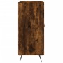Aparador de madera de ingeniería roble ahumado 90x34x80 cm de vidaXL, Aparadores - Ref: Foro24-828081, Precio: 83,57 €, Descu...