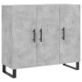 Aparador de madera de ingeniería gris hormigón 90x34x80 cm de vidaXL, Aparadores - Ref: Foro24-828136, Precio: 97,36 €, Descu...