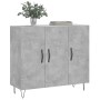 Aparador de madera de ingeniería gris hormigón 90x34x80 cm de vidaXL, Aparadores - Ref: Foro24-828104, Precio: 82,29 €, Descu...